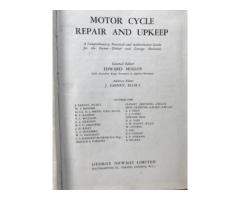 Vintage British motorcycle maintenance book