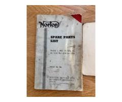 Parts catalogue Norton singles 1950