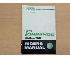 Norton Commando 850 and 750 Riders Manual