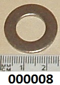 Plain washer : 1/2 inch inside diameter : Stainless - 1 inch outside diameter