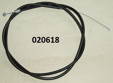 Choke cable : No adjuster : Single carb : Adjuster in carb - Made in England : 42inch inner/38inch outer