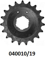 Gearbox axle sprocket : AMC type : 19 teeth : 5/8 x 1/4 - Made in England