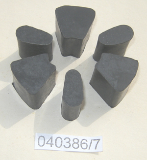 Clutch rubber : Set of 6 - Clutch shock absorber