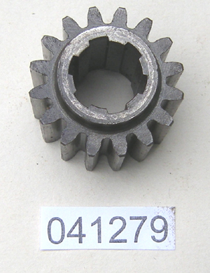 Gear pinion : 1st gear mainshaft : 16 teeth - Early gearbox