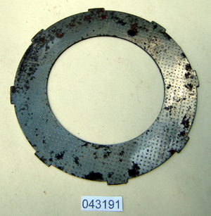 Clutch plate : Plain : Steel : Outer tang - Post 1959