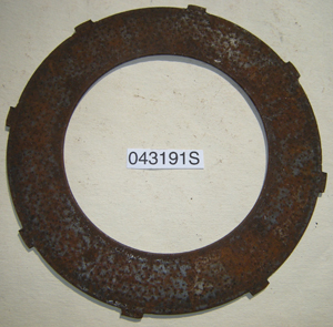 Clutch plate : Plain : Steel - Outer tang worn : Post 1959