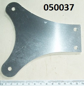 Mudguard brackets : Front : Pair : Alloy Manx type - Supplied flat : Fit fork slider to mudguard blade