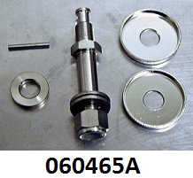 Top shock absorber bolt kit : Pair - Stainless steel : Includes all washers, locknut & pin