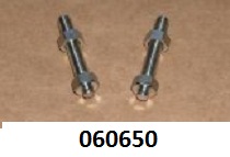 Wheel adjuster including nut : Pair : Rear - Stainless steel : Pre Mklll