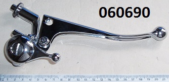 Brake lever : With adjuster : Combined choke lever - Ball end type : 1970 Commando : Chromed