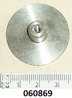 End plug : Swinging arm : Stainless steel - Left hand end with screw thread