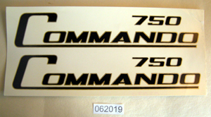 Transfer : Side panel : Pair - '750' : Black on gold : Water type