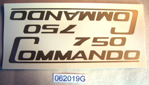 Decal: Side panel : Pair - 750 Commando : Gold