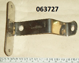 Bracket : Rear number plate steady : Stainless steel - Square type rear light