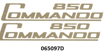 Decal : Side panel : Pair - '850' : Gold