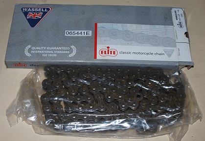 Rear drive chain : 5/8in x 3/8in 100 links : Cut to length! - Elite Motorcycle Chain : ISO10190 standard : 530