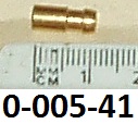 Bullet connector : Solder or crimp - Brass : For 2mm wire