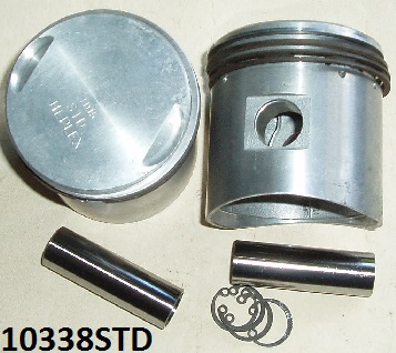 Piston set : 500cc : 66mm standard bore : Genuine Heplex - NOS shop soiled : Heplex 10483