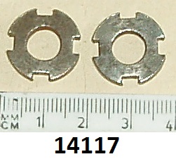 Slotted ring : Fork oil damper valve cup : Pair - Fork damper rod