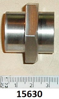 Nut : Fork stem adjusting : 26TPI : Small diameter stem - Stainless steel : Featherbed and Lightweights not Jubilee