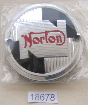 Petrol tank badge : Round plastic type : 1 pair - Use rubbers Pt. No. 18676