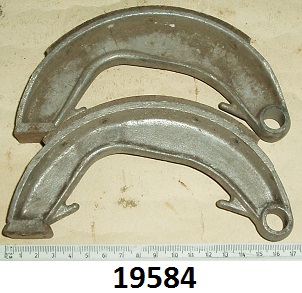 Brake shoe : Front or Rear : Pair : 7in Single Leading Shoe - NEED RELINING!