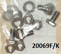 Fixing kit : Wideline tool tray - Stainless steel : Nuts, bolts, washers