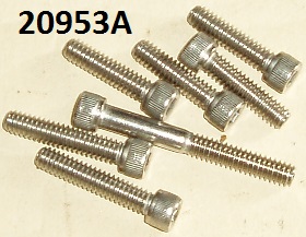 Screw Kit : Primary chaincase cover : Set of 7 - Allen screws : Stainless steel