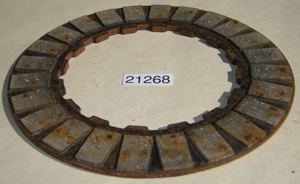 Clutch backing plate : Bonded : Inner : NOS shop soiled - Early type