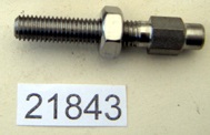 Chain adjuster : Rear 1/4in BSCY - Includes nut : Stainless steel