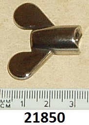 Brake rod nut : Rear : Wing nut : Stainless steel - Slightly shorter than original