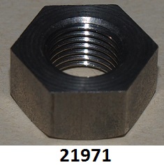 Nut : 3/8 inch BSCY : Cycle thread - Stainless steel : Alternative for 18942