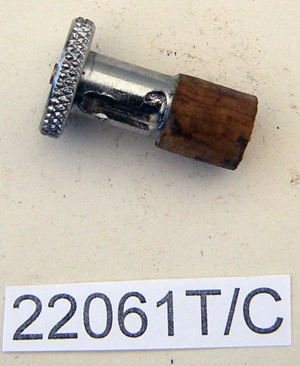 Petrol tap cork/plunger assembly : Push/pull type -  Turn to lock : British made