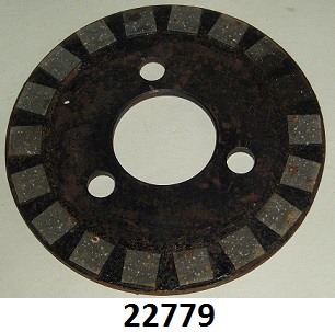 Clutch back plate : Bonded : NOS shop soiled - Post engine 89811 : 1960 - 1964