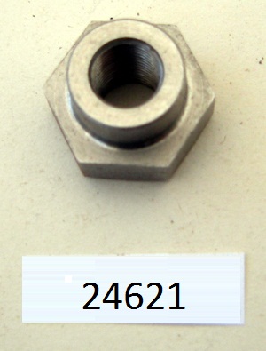 Centre stand anchor arm nut - Stainless steel : Late type post 63