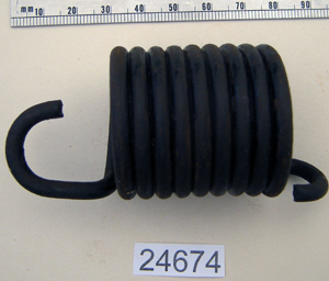 Centre stand spring : Large diameter - Late type large diameter 64 on