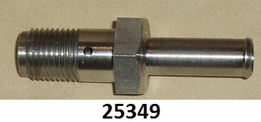 Adaptor : Oil return pipe : High pressure - Stainless steel : Engine 116732 onwards