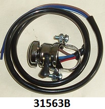 Horn/Dip switch : Clamp on type : 7/8 inch handlebars - Including harness : Black sheathed