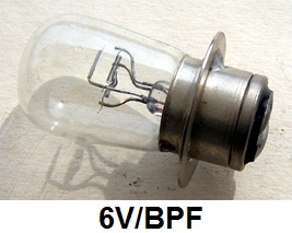 Bulb : Headlight - 6V 30/24W pre-focus type