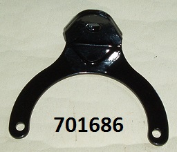 Horn mounting bracket : Lucas Altette : 90 deg bend - Painted black