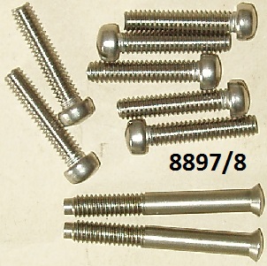 Screw set : Rocker box : Set of 9 : Stainless steel - Rocker box and inspection cover