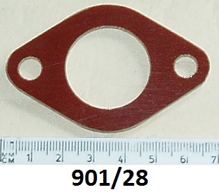 Insulator : Carburettor : 28mm bore - 3mm thick : 2 inches between centres