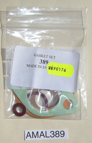 Gasket set - Amal 389 Monobloc : Includes gaskets and washers