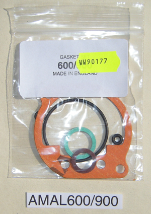 Gasket set - Amal Mk1 Concentric carb : Includes O rings