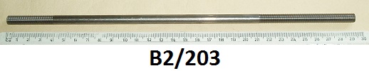 Adjuster rod : Steering damper - Long Roadholder forks