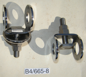 Chain : Rear:  Adjuster assembly : Pair - Plunger type : Stainless steel