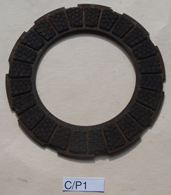 Clutch plate : Friction : Burman : Wide outer tang - AMC : AJS : Matchless