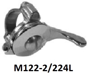 Choke/magneto lever : Replica Doherty - L/Hand : 7/8 inch diameter handlebars : No ball end