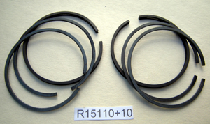 Piston rings : Engine set : Navigator - + 0.010 inch : Genuine Hepolite