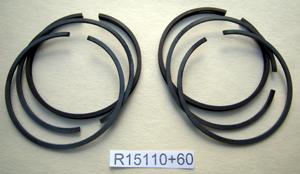 Piston rings : Engine set : Navigator - + 0.060 inch : Genuine Hepolite